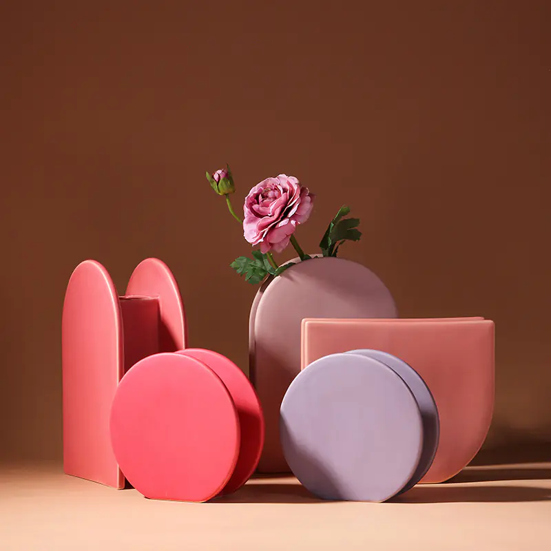 Morandi geometric Nordic ceramic vases