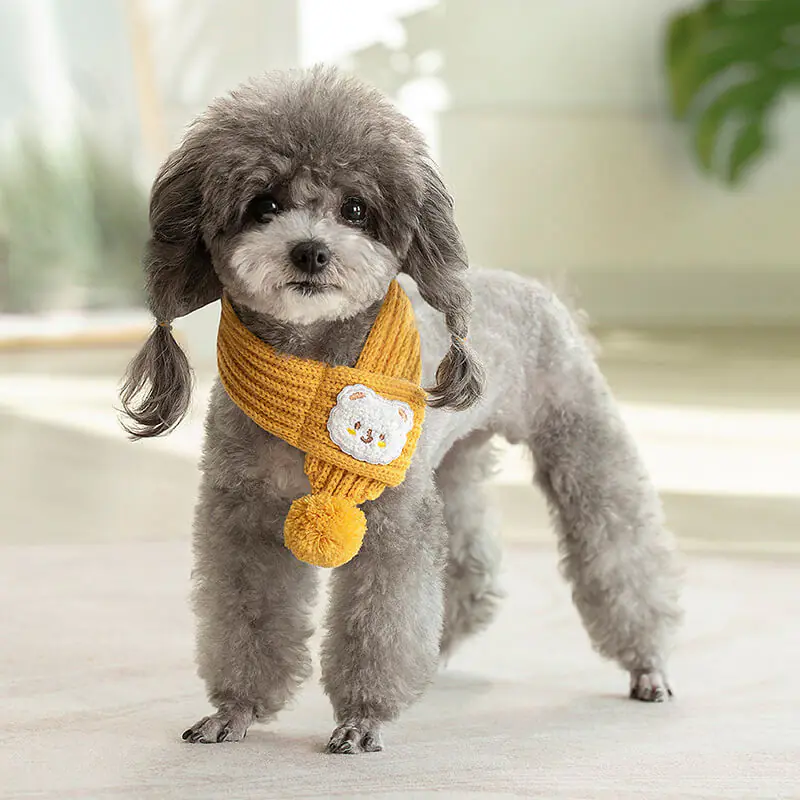 Bufanda transpirable de punto para mascotas (1)