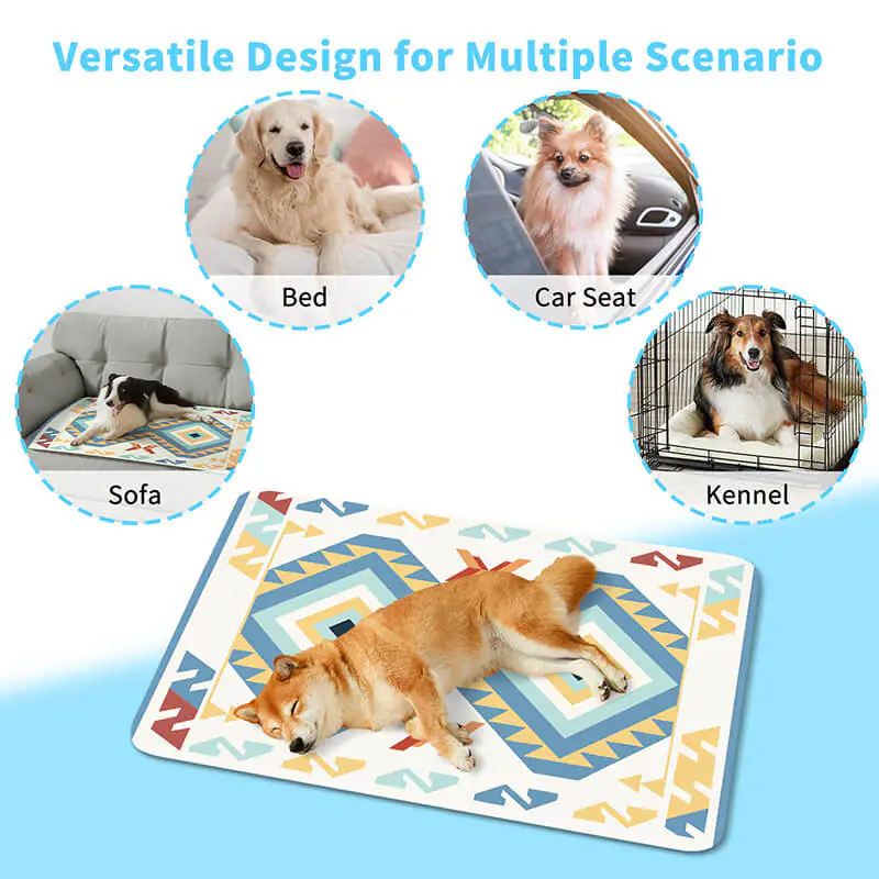 Pet summer cooling ice silk mat (2)