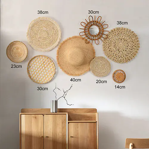 Rattan woven creative living room wall decoration3 Rattan woven creative living room wall decoration3