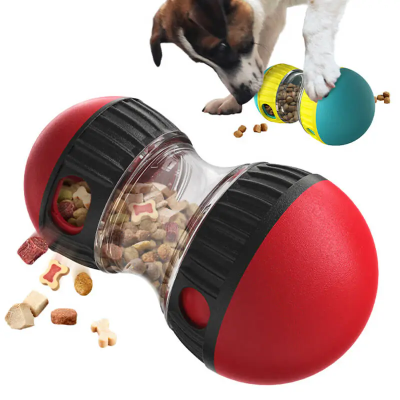 Rotating food dispensing dog toy (2)