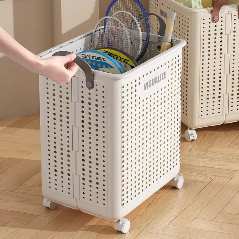 Storage basket with pulley 2