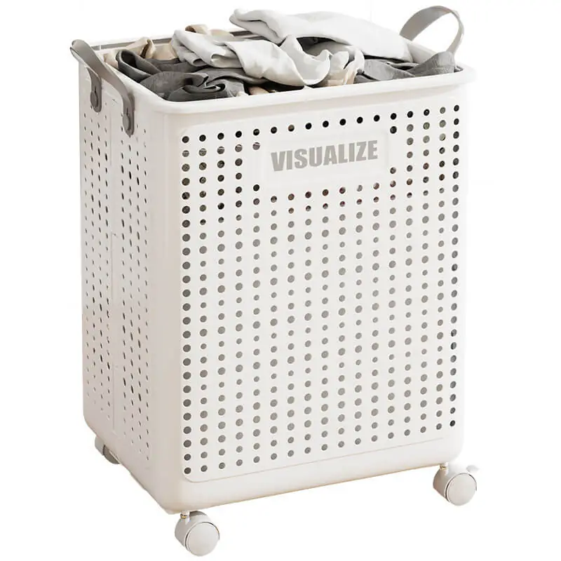 Storage basket with pulley