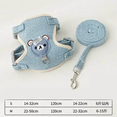 Sturdy pet vest with anti loosening traction rope (3) Sturdy pet vest with anti loosening traction rope (3)