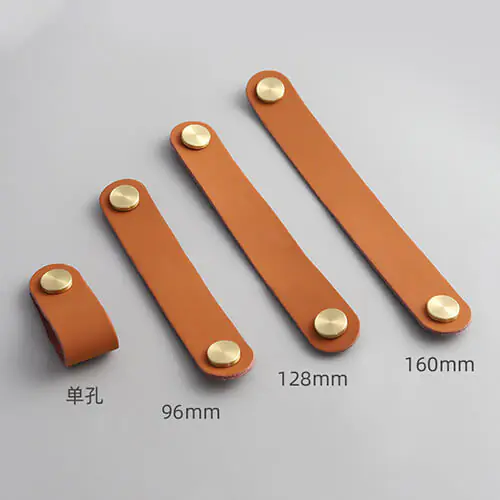 Thickened leather brass collision handle 3 Thickened leather brass collision handle 3