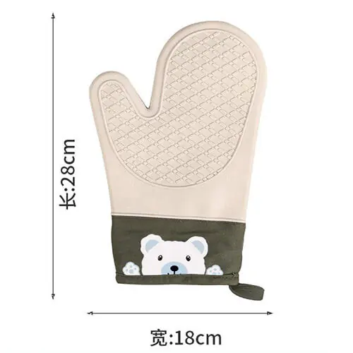 Thickened silicone anti scald gloves (3)