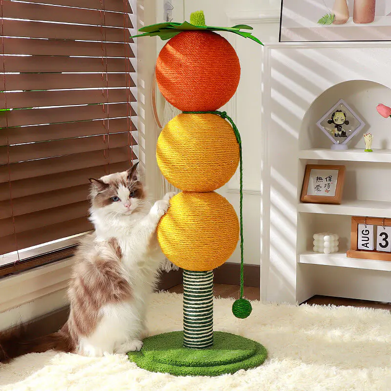 Vertical cat climbing frame claw sharpening toy (1)
