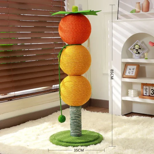 Vertical cat climbing frame claw sharpening toy (2) Vertical cat climbing frame claw sharpening toy (2)