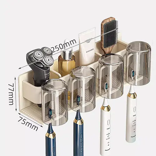 Wall mounted toothbrush holder 3