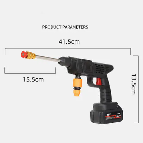 Wireless high power high pressure car wash gun 3