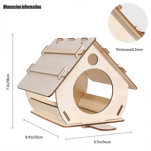 Wooden birdhouse parrot swing bird feeder (2) Wooden birdhouse parrot swing bird feeder (2)