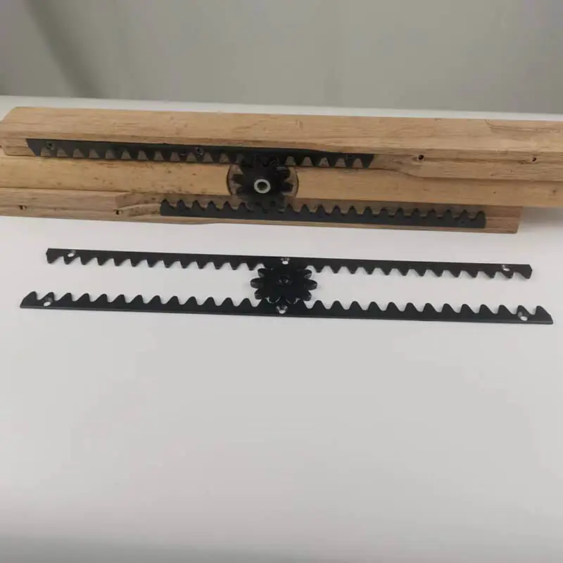 Wooden track rack pinion core 1