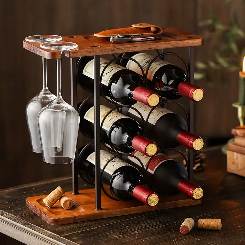 Woodend Red Wine Cup Holder rack (2)