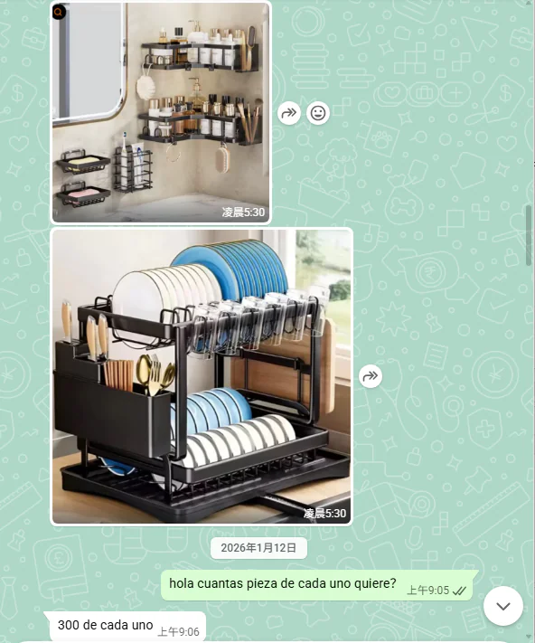 product photos from the client